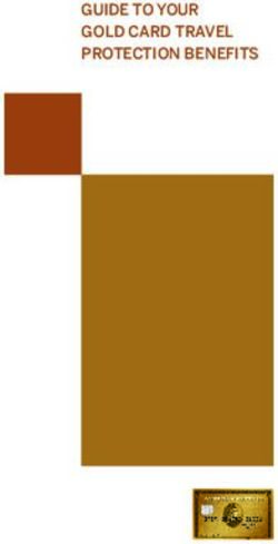 GUIDE TO YOUR GOLD CARD TRAVEL PROTECTION BENEFITS - American Express