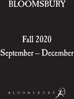 September - December - BLOOMSBURY Fall 2020 - Bloomsbury Publishing
