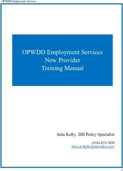 OPWDD Employment Services New Provider Training Manual - Julia Kelly, DD Policy Specialist