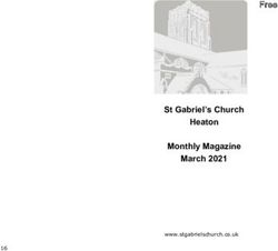 St Gabriel's Church Heaton Monthly Magazine March 2021 - Free