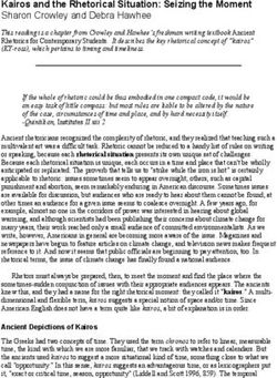 Kairos and the Rhetorical Situation: Seizing the Moment