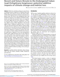 Recent and future threats to the Endangered Cuban toad Peltophryne longinasus: potential additive impacts of climate change and habitat loss