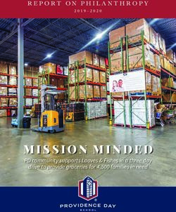 MISSION MINDED - REPORT ON PHILANTHROPY - PD community supports Loaves & Fishes in a three day - Providence Day School