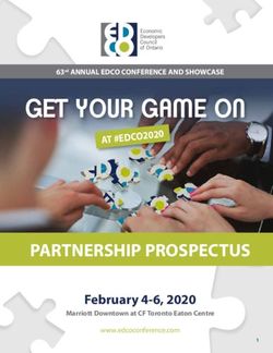 GET YOUR GAME ON - PARTNERSHIP PROSPECTUS February 4-6, 2020 - Edco Conference