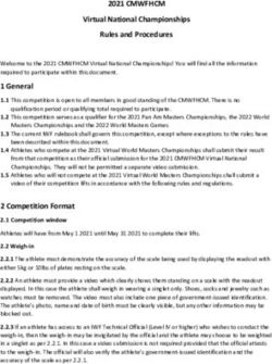 2021 CMWFHCM Virtual National Championships Rules and Procedures