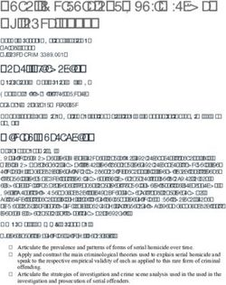 Serial Murders and Their Victims Syllabus 2019 - UTPB