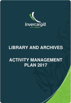 LIBRARY AND ARCHIVES ACTIVITY MANAGEMENT PLAN 2017