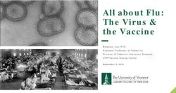 All about Flu: The Virus & the Vaccine - Benjamin Lee , M.D. Assistant Professor of Pediatri cs Division of Pediatri c Infectio us Diseases UVM ...