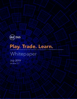 Play. Trade. Learn. Whitepaper July 2019 Version 1.2 - EZ365