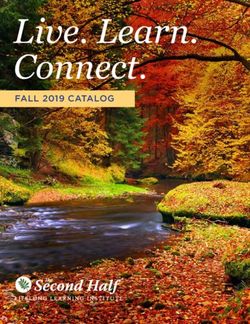 Live. Learn. Connect - FALL 2019 CATALOG - The Second Half: Lifelong Learning Institute
