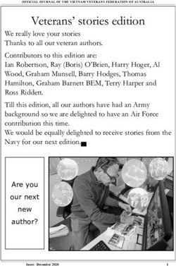 Veterans' stories edition - VVFA Granville