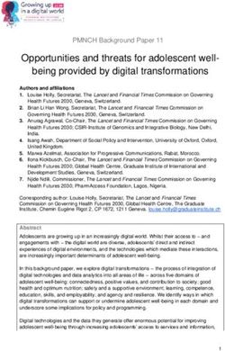Opportunities and threats for adolescent well-being provided by digital transformations - Adolescents 2030