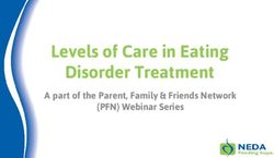 Levels of Care in Eating Disorder Treatment - A part of the Parent, Family & Friends Network (PFN) Webinar Series