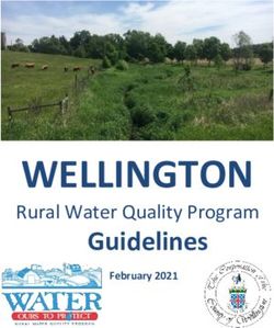 WELLINGTON Guidelines - Rural Water Quality Program - Credit Valley Conservation
