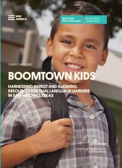 BOOMTOWN KIDS HARNESSING ENERGY AND ALIGNING RESOURCES FOR DUAL LANGUAGE LEARNERS IN SAN ANTONIO, TEXAS - New America