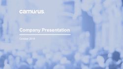 Company Presentation October 2019 - Camurus