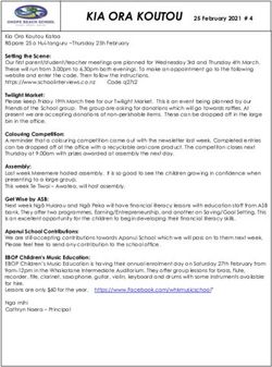 KIA ORA KOUTOU 25 February 2021 # 4 - Ohope Beach School