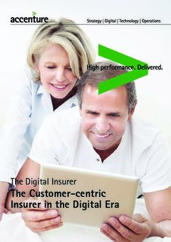 The Customer-centric Insurer in the Digital Era - The Digital Insurer - Accenture