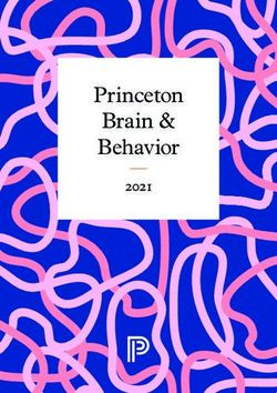 Princeton Brain & Behavior 2021 - Princeton University Press