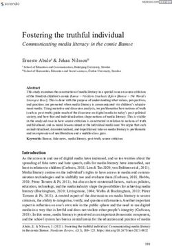 Fostering the truthful individual - Communicating media literacy in the comic Bamse