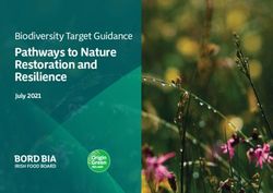 Pathways to Nature Restoration and Resilience - Biodiversity Target Guidance July 2021 - Origin Green