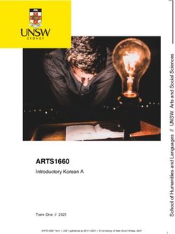 ARTS1660 Introductory Korean A - Term One // 2021