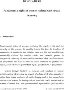 BANGLADESH Fundamental rights of women violated with virtual impunity