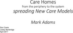 Care Homes spreading New Care Models - Mark Adams