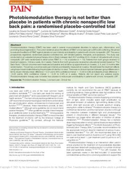 Photobiomodulation therapy is not better than placebo in patients with chronic nonspecific low back pain: a randomised placebo-controlled trial ...