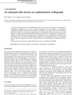 An enlarged sella turcica on cephalometric radiograph