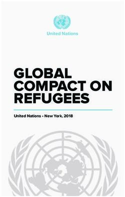 GLOBAL COMPACT ON REFUGEES - United Nations - UNHCR