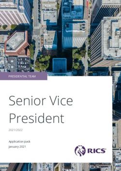 Senior Vice President - PRESIDENTIAL TEAM 2021/2022 - RICS