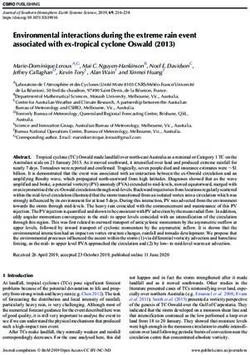 Environmental interactions during the extreme rain event associated with ex-tropical cyclone Oswald (2013)