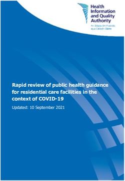 Rapid review of public health guidance for residential care facilities in the context of COVID-19 - Updated: 10 September 2021