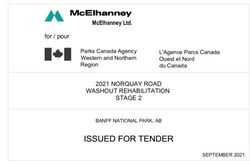 ISSUED FOR TENDER - MCEIHANNEY LTD - 2021 NORQUAY ROAD WASHOUT REHABILITATION STAGE 2
