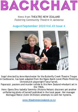 August/September 2020 Vol.43 Issue 4 - Theatre New Zealand
