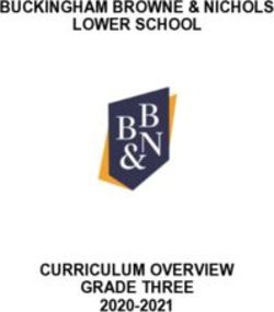 BUCKINGHAM BROWNE & NICHOLS LOWER SCHOOL - CURRICULUM OVERVIEW GRADE THREE 2020-2021