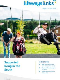 Supported living in the South - In this issue: 02 - Lifeways