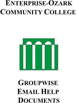 ENTERPRISE-OZARK COMMUNITY COLLEGE - GROUPWISE EMAIL HELP DOCUMENTS