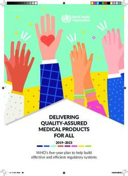 DELIVERING QUALITY-ASSURED MEDICAL PRODUCTS FOR ALL - 2019-2023 WHO's five-year plan to help build