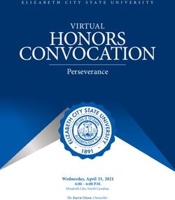 HONORS CONVOCATION Perseverance - Wednesday, April 21, 2021 - Elizabeth City State ...