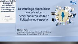 Stefano Forti. High Impact Initiative "Health & Wellbeing" Fondazione Bruno Kessler (FBK), Trento - TRENTO FBK 18 Settembre 2015 - FBK per la Salute
