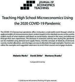 Teaching High School Microeconomics Using the 2020 COVID-19 Pandemic
