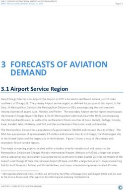 3 FORECASTS OF AVIATION DEMAND - 3.1 Airport Service Region - Gary/Chicago ...