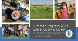 Summer Program 2021 Week 5: July 26th to July 30th - Young Achievers Learning Center at Mayfair Elementary