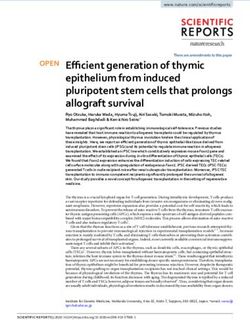 Efficient generation of thymic epithelium from induced pluripotent stem cells that prolongs allograft survival - Nature