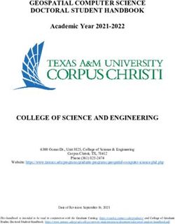 GEOSPATIAL COMPUTER SCIENCE DOCTORAL STUDENT HANDBOOK - Texas A&M University-Corpus Christi