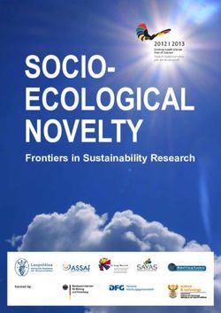 Socio-Ecological NovElty - Frontiers in Sustainability Research - funded by: Global Young Academy