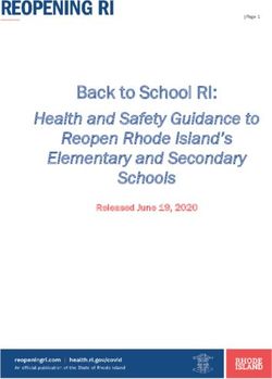 Back to School RI: Health and Safety Guidance to Reopen Rhode Island's Elementary and Secondary Schools - Rhode Island Department of Education