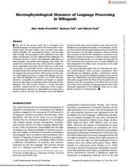 Electrophysiological Measures of Language Processing in Bilinguals